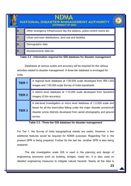 High Resolution 1:10,000 scale Mapping Strategy of Multi ... - NDMA