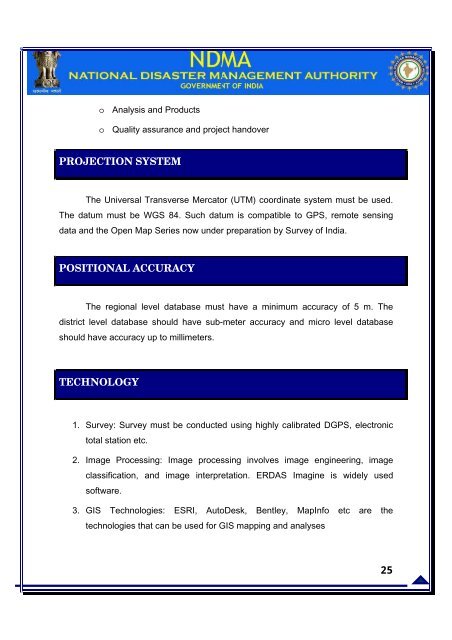 High Resolution 1:10,000 scale Mapping Strategy of Multi ... - NDMA