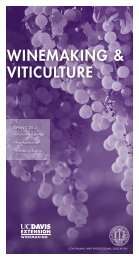 Winemaking & Viticulture - UC Davis Extension