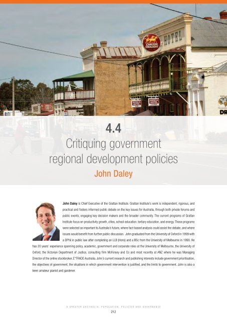 A Greater Australia: Population, policies and governance - CEDA