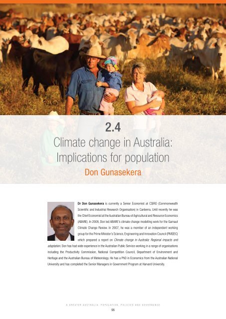 A Greater Australia: Population, policies and governance - CEDA