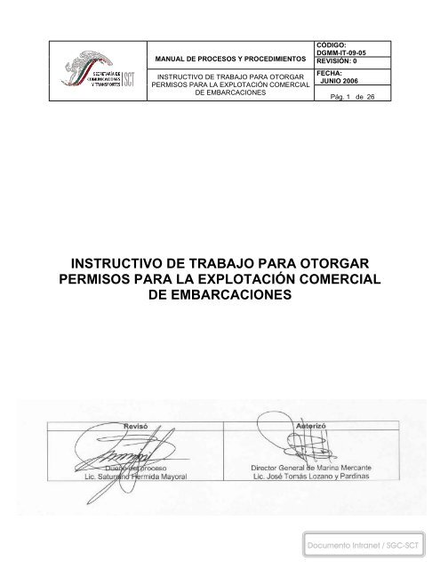 Permisos de embarcaciones