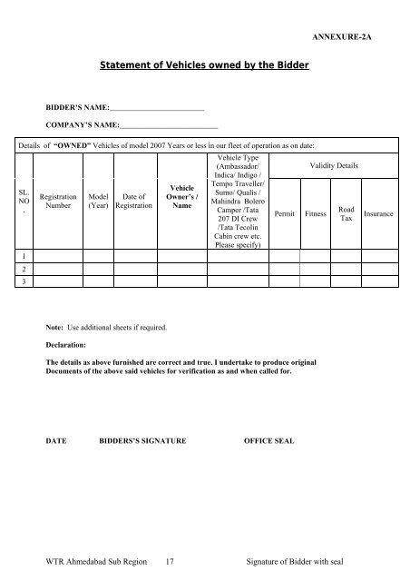 BHARAT SANCHAR NIGAM LIMITED Tender for - WTR - BSNL