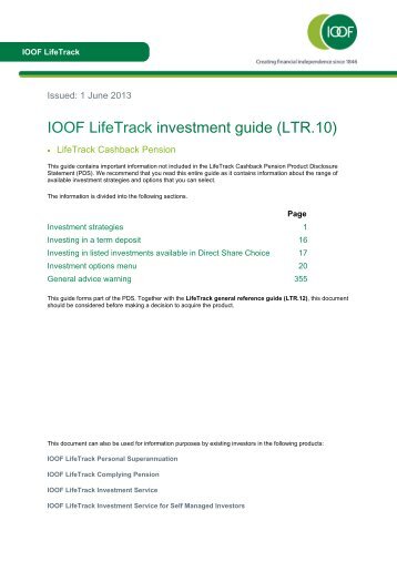 Download - IOOF Portfolio online > Login