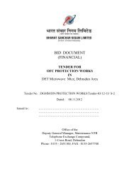 tender for ofc protection works in - BSNL