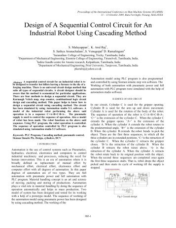 Design of A Sequential Control Circuit for An Industrial Robot Using ...