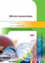 Prepared Ceramic Bodies - WBB Minerals