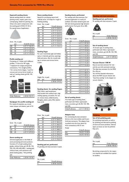 FEIN Main Catalogue 2008/2009 - Howarth Timber