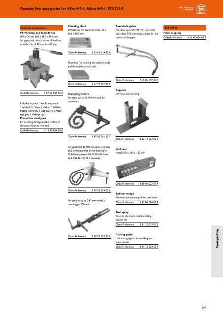 FEIN Main Catalogue 2008/2009 - Howarth Timber