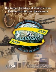 Leviton Catalog - Womack Electric Supply Company