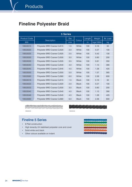 Fibre Rope Catalogue - Bridon