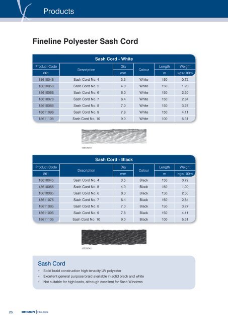 Fibre Rope Catalogue - Bridon