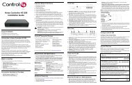 Home Controller HC-200 Installation Guide - Control4