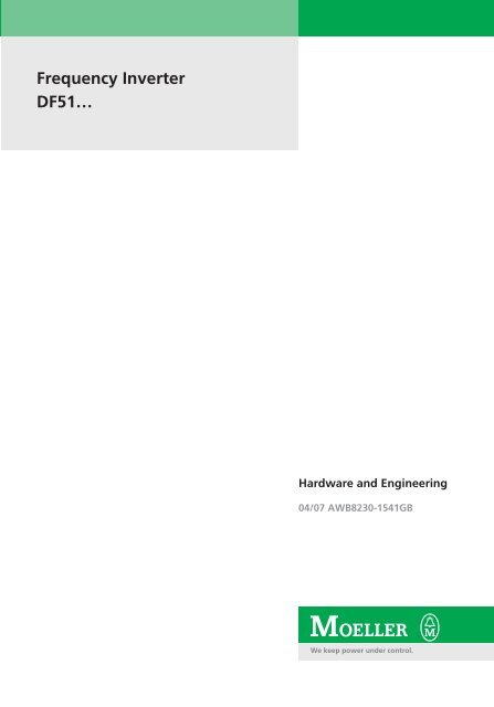 Frequency Inverter DF51... - Moeller.com.tr