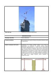 Titolo del caso Interferenza tra mezzi di sollevamento Descrizione ...