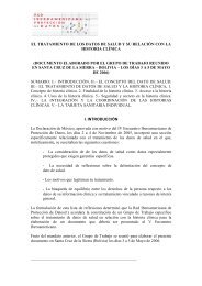 el tratamiento de los datos de salud y su relaciÃ³n con la historia clÃ­nica