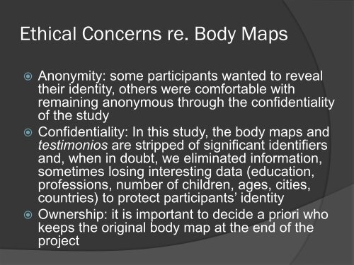 Body-map storytelling as research - CQ - University of Toronto