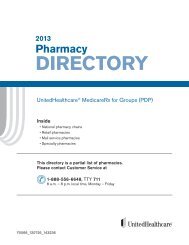 retail pharmacies near you(continued) - UnitedHealthcare ...