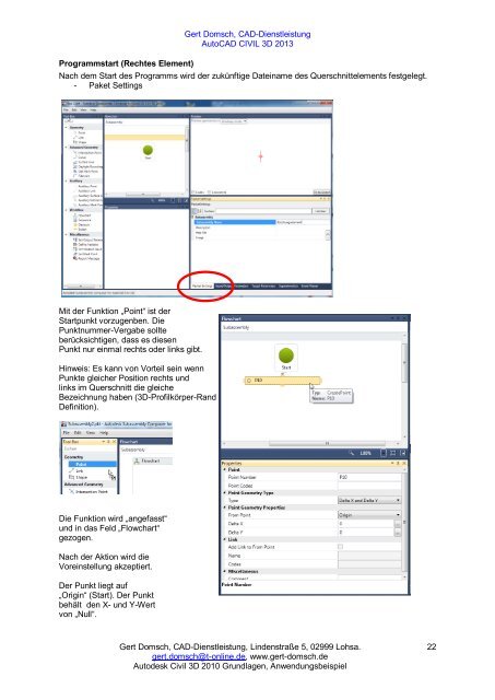 Autodesk Civil 3D 2010, - Gert Domsch, CAD-Dienstleistung