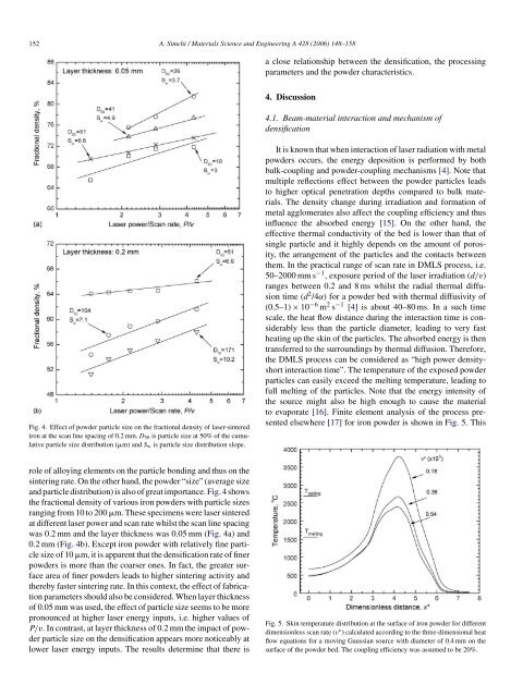 Direct laser sintering of metal powders: Mechanism, kinetics and ...