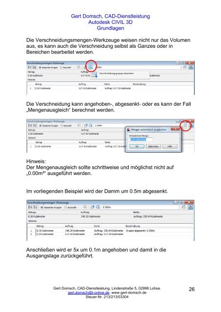 Verschneidung - Gert Domsch, CAD-Dienstleistung