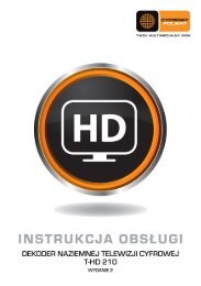 Instrukcja obsługi dekodera T-HD 210 (.pdf) - Cyfrowy Polsat