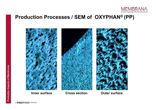 Production Aspects of Membranes used in Medical and Industrial ...