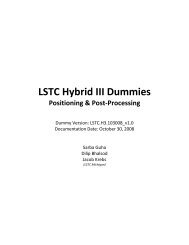 LSTC Hybrid III Dummies - Oasys Software