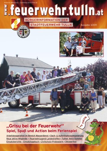 Grisu bei der Feuerwehr - Stadtfeuerwehr Tulln