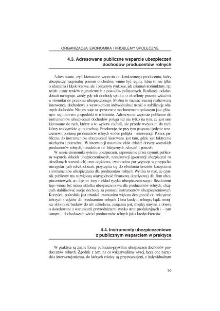 Ubezpieczenia w Rolnictwie. MateriaÅy i Studia. Nr 38/2010 - KRUS