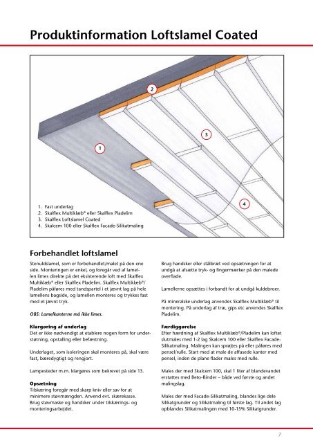 facadeisoleringsystem isolerende loftbeklÃ¦dning - Skalflex