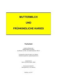 Muttermilch und frühkindliche Karies - VSLS | Verband der Still- und ...