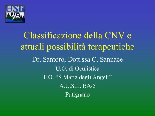 Classificazione della CNV e attuali possibilitÃ  ... - ABCsalute.it