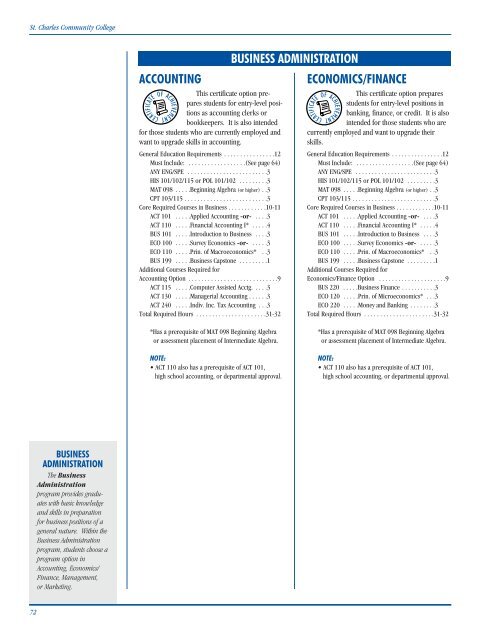 2002-2004 Catalog - St. Charles Community College