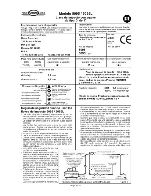 Sioux 1W50HAP-4F/4P-6 lang - Sioux Tools