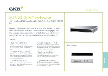 GKB R1602 Digital Video Recorder - Seadan Security & Electronics