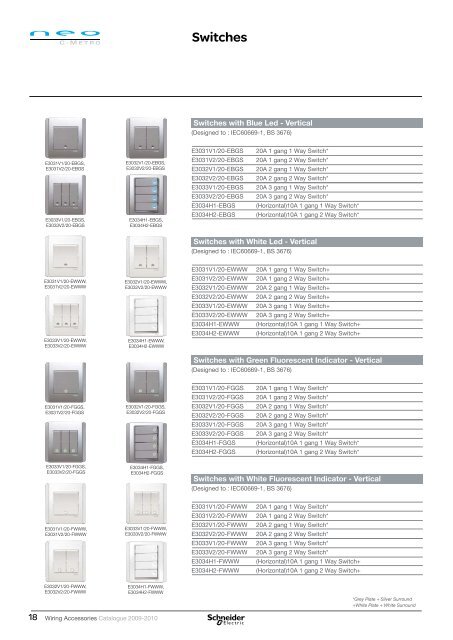 Wiring Accessories Catalogue 2009-2010 - Schneider Electric