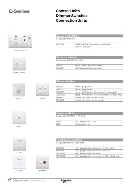 Wiring Accessories Catalogue 2009-2010 - Schneider Electric