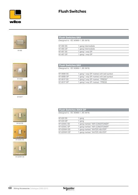 Wiring Accessories Catalogue 2009-2010 - Schneider Electric