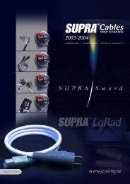 English - Supra cables