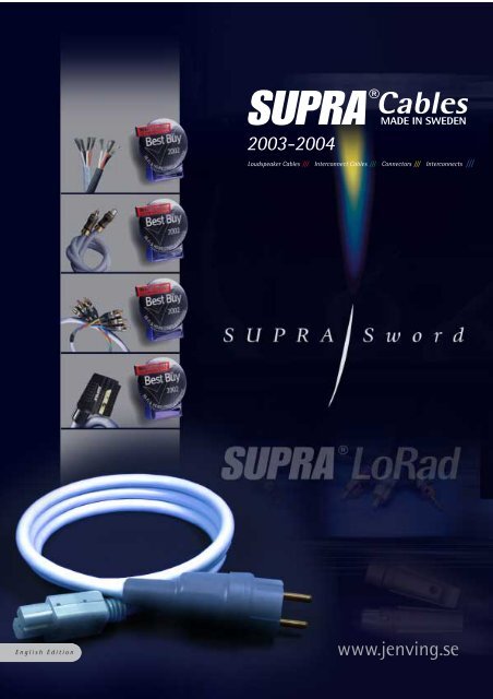English - Supra cables