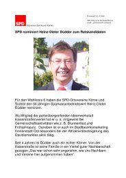 SPD nominiert Heinz-Dieter DÃ¼dder zum ... - SPD Dortmund