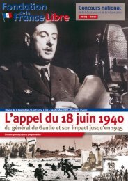 brochure en ligne - Fondation de la France Libre