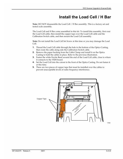 7872 Scanner Upgrade to Scanner/Scale