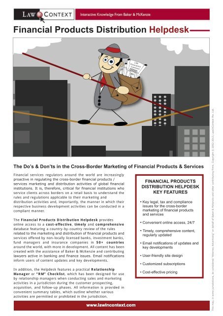 Financial Products Distribution Helpdesk Brochure Lawincontext