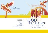 Is God calling you to be a Deacon?