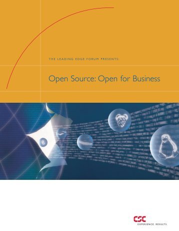 Open Source: Open for Business