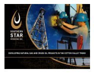 Southern Star Energy Inc. Presentation - Small Cap News