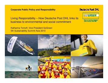 Living Responsibility – How Deutsche Post DHL links its business to ...
