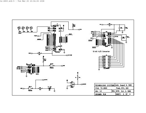 TS-2800 Single Board Computer Schematic